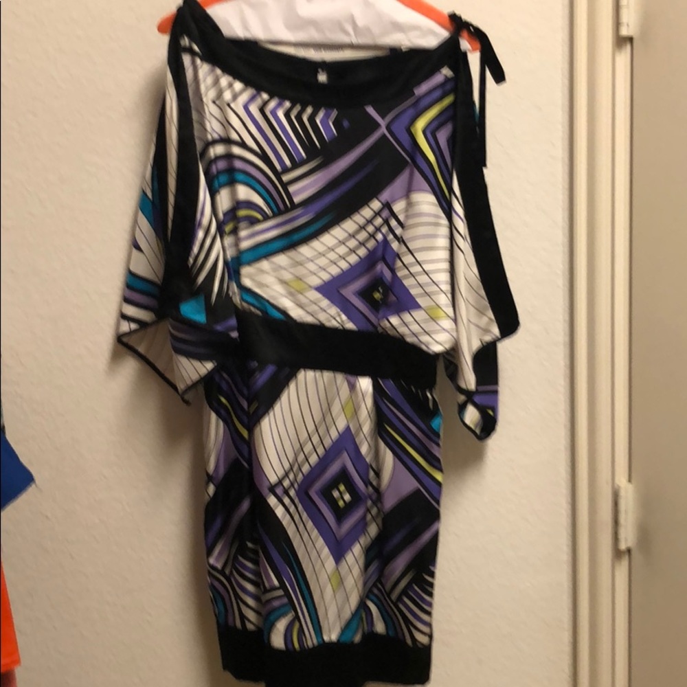 Trendy satin Bebe dress